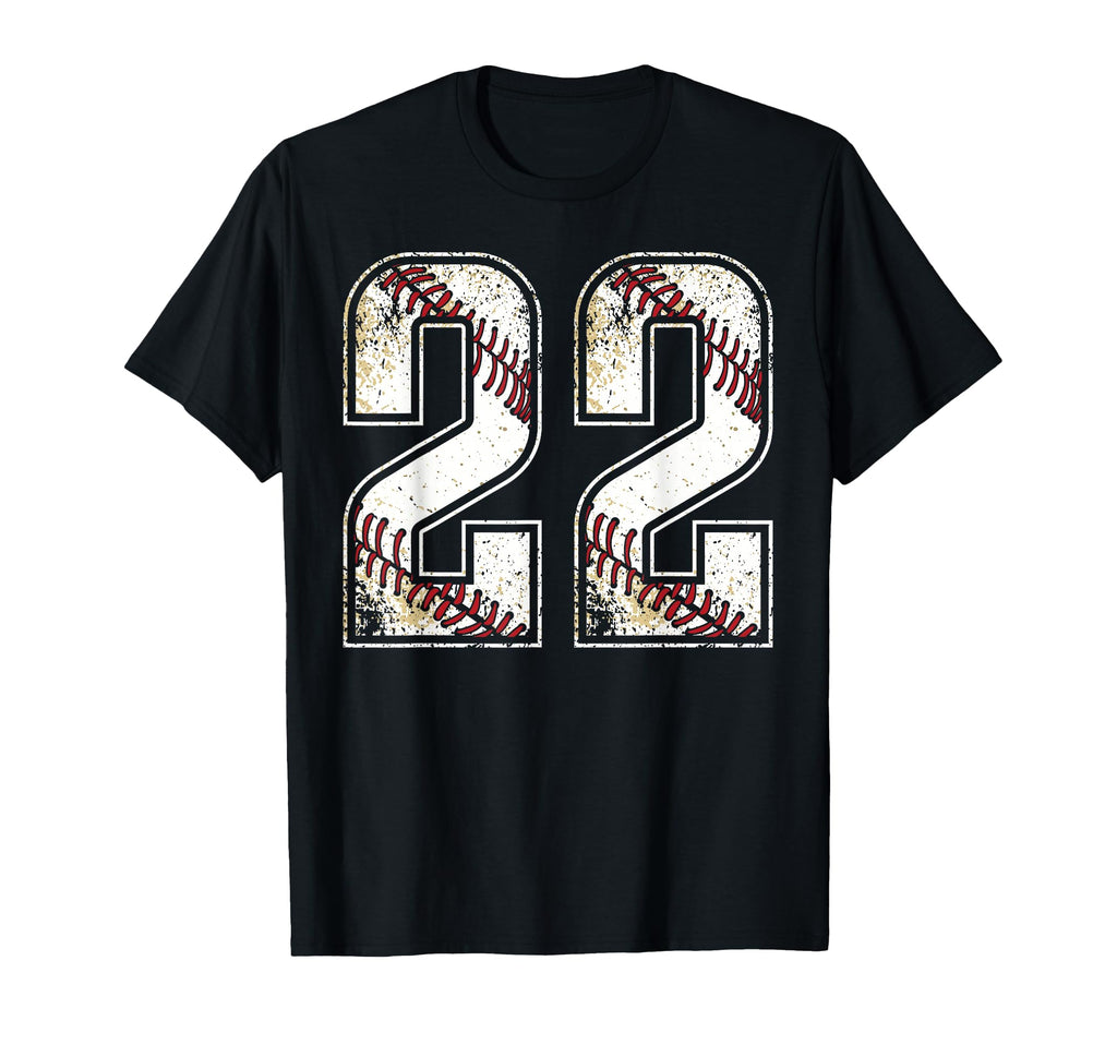 22 Baseball Jersey Number 22 Birthday T-Shirt - Aesthetic Graphic Unisex - T-Shirt, Sweatshirt, Hoodie