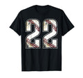 22 Baseball Jersey Number 22 Birthday T-Shirt - Aesthetic Graphic Unisex - T-Shirt, Sweatshirt, Hoodie