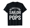 My Favorite Sailor Calls Me Pops Grandpa T-Shirt - Graphic Print Unisex - T-Shirt, Sweatshirt, Hoodie