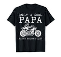 Only Papa Rides Motorcycles Biker T-Shirt - Aesthetic Graphic Men Women - T-Shirt, Sweatshirt, Hoodie