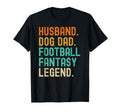 Husband Dog Dad Fantasy Football T-Shirt - Casual Everyday Wear Men Women - T-Shirt, Sweatshirt, Hoodie