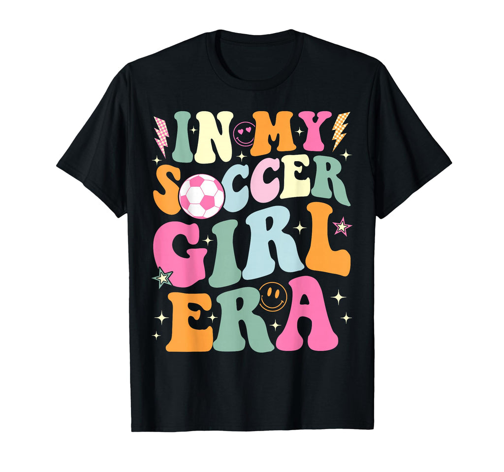 My Soccer Era Groovy Soccer T-Shirt - Aesthetic Graphic for Adults - T-Shirt, Sweatshirt, Hoodie