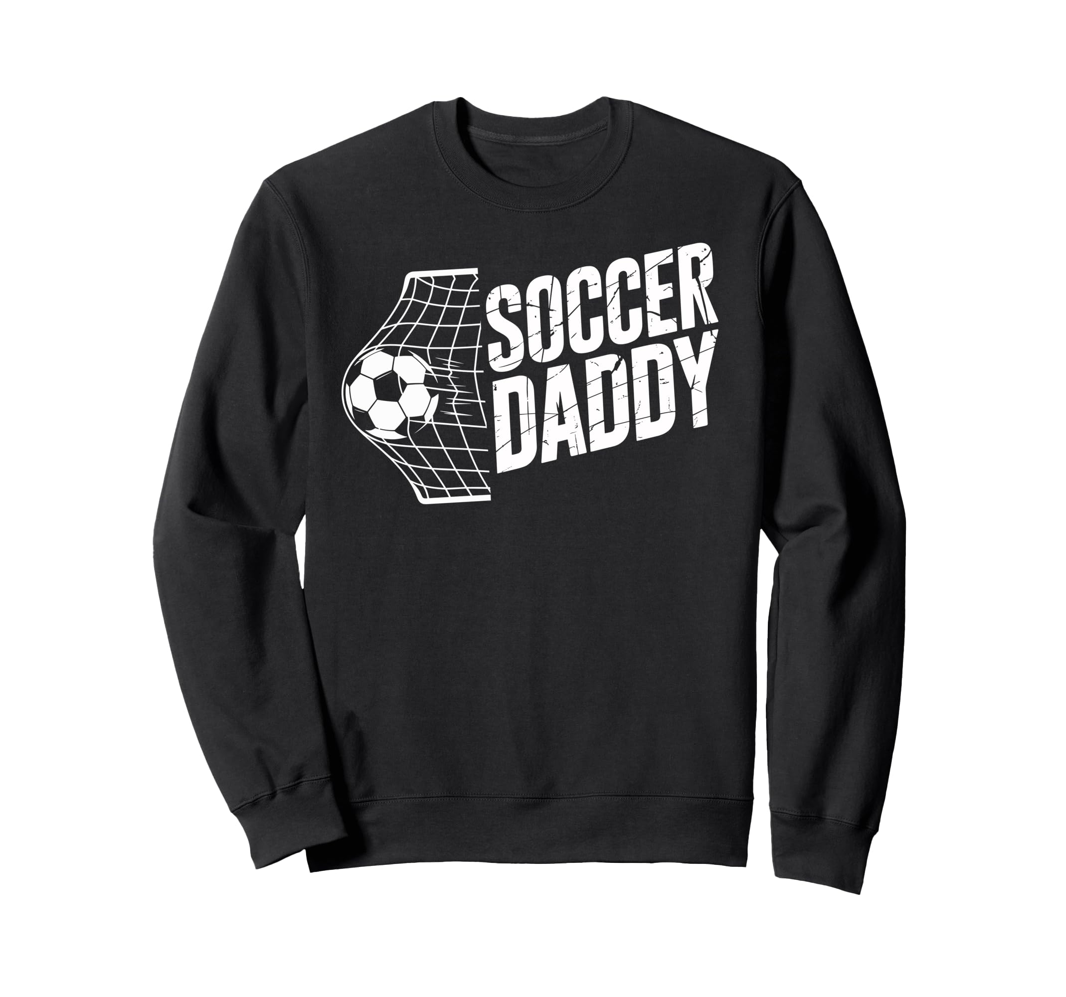 Vintrage Soccer Daddy Ball And Net Sweatshirt - Unique Graphic for Adults - T-Shirt, Sweatshirt, Hoodie