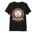Mens Ice Hockey Dad Tri Blend T-Shirt - Fun Novelty Design for Adults - T-Shirt, Sweatshirt, Hoodie