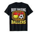 Busy Raising Ballers Tennis Soccer T-Shirt - Minimalist Print Men Women - T-Shirt, Sweatshirt, Hoodie