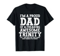Dad Trinity Personalized Name Funny T-Shirt - Aesthetic Graphic for Adults - T-Shirt, Sweatshirt, Hoodie