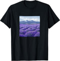 Lavender Fields In Bloom Vintage Landscape Merch - Adult & Kids T-Shirts, Sweatshirts & Hoodies apparel design preview 1