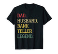 Dad Husband Bank Teller Legend Bank T-Shirt - Minimalist Print Unisex - T-Shirt, Sweatshirt, Hoodie