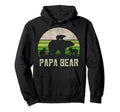 Funny Grandpa From Grandkids Papa Bear Hoodie - Custom Art Print Men Women - T-Shirt, Sweatshirt, Hoodie