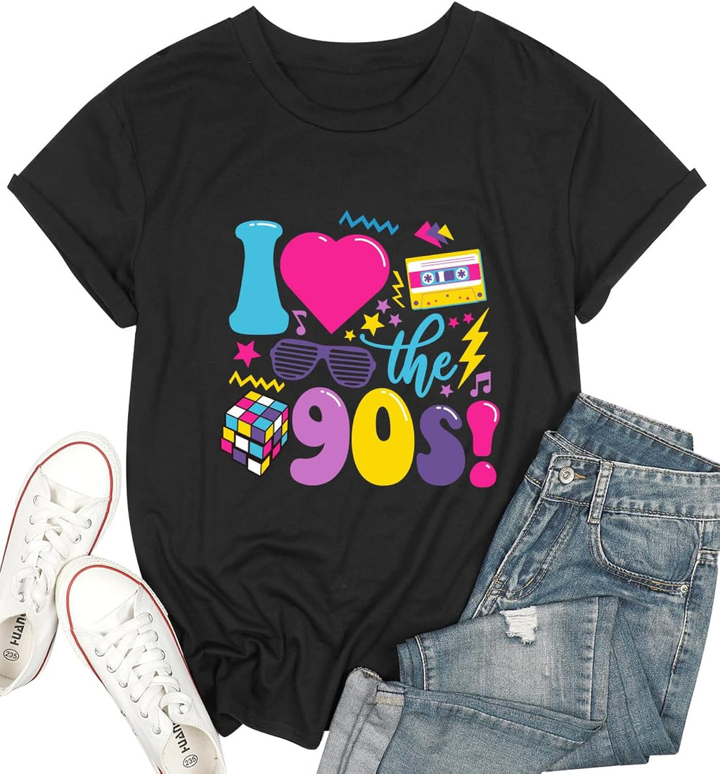 90s for Women I Love The Girls 80s Themed Style - Adult & Kids T-Shirts, Sweatshirts & Hoodies apparel design preview 1