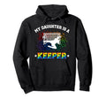 My Daughter Is Soccer Keeper Mom Hoodie - Casual Everyday Wear Unisex - T-Shirt, Sweatshirt, Hoodie