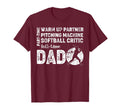 Softball Dad Part Time Warm Up Partner Full T-Shirt - Graphic Print Unisex - T-Shirt, Sweatshirt, Hoodie