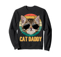 Cat Daddy Cats Sunglasses Cat Dad Sweatshirt - Graphic Print for Adults - T-Shirt, Sweatshirt, Hoodie