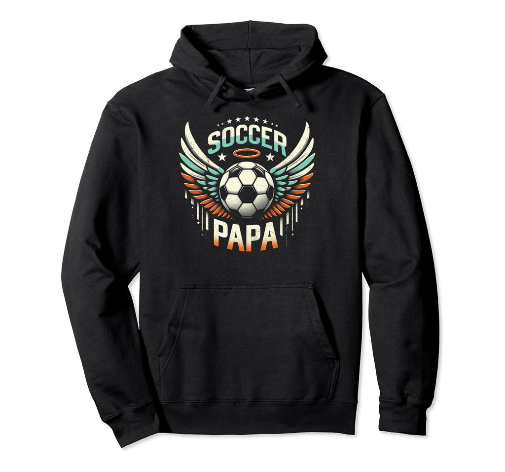 Soccer Papa Family Matching Dad Hoodie - Custom Art Print for Adults - T-Shirt, Sweatshirt, Hoodie