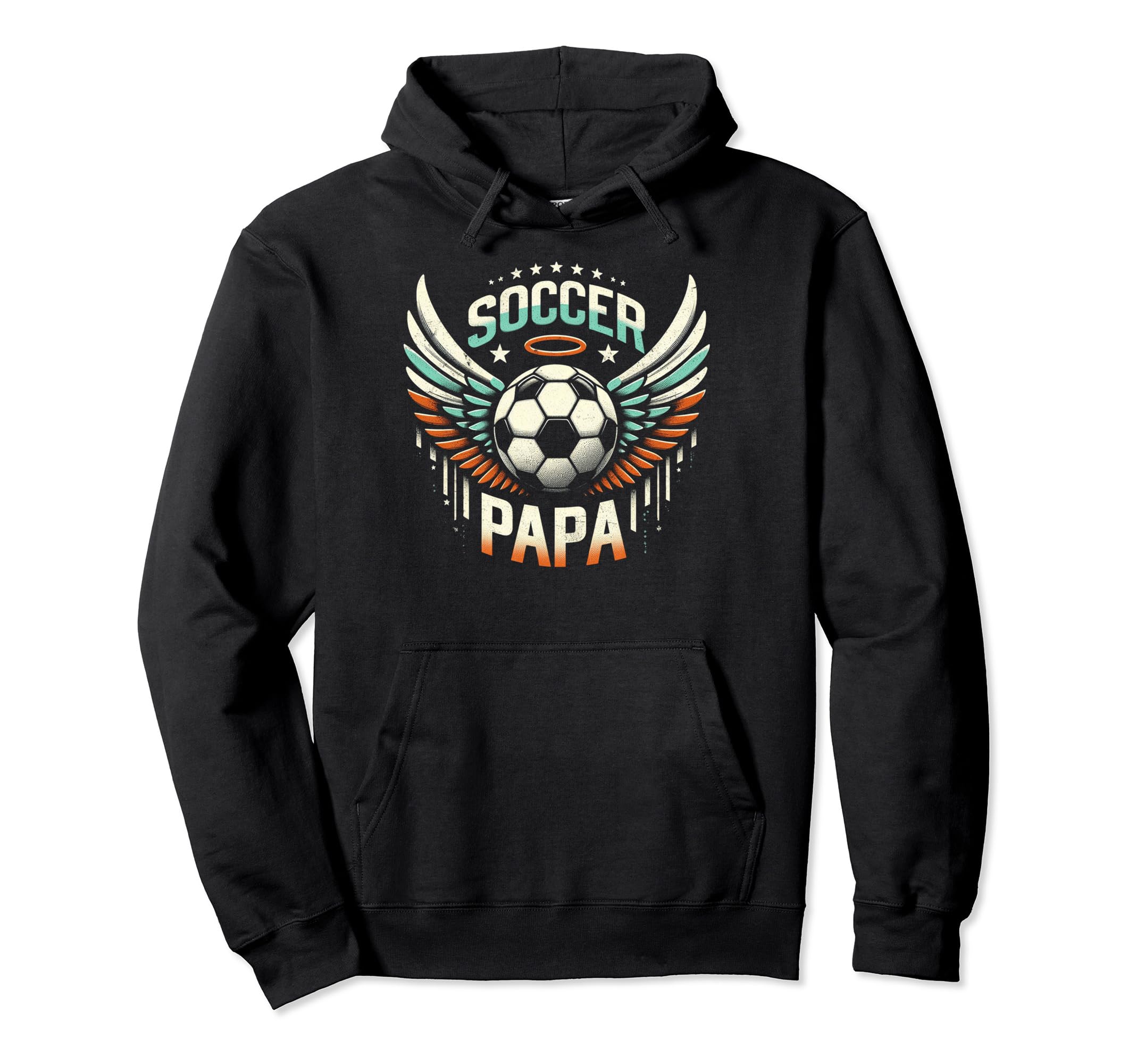 Soccer Papa Family Matching Dad Hoodie - Custom Art Print for Adults - T-Shirt, Sweatshirt, Hoodie