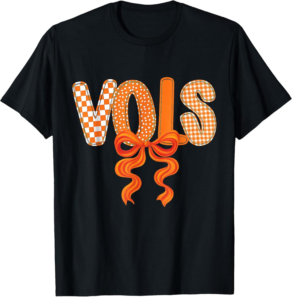 Vintage Classic 90's Vols Orange Coquette Bow Women - Adult & Kids T-Shirts, Sweatshirts & Hoodies apparel design preview 1