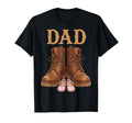 Dad Daughter Boots Father Proud Dad T-Shirt - Minimalist Print for Adults - T-Shirt, Sweatshirt, Hoodie