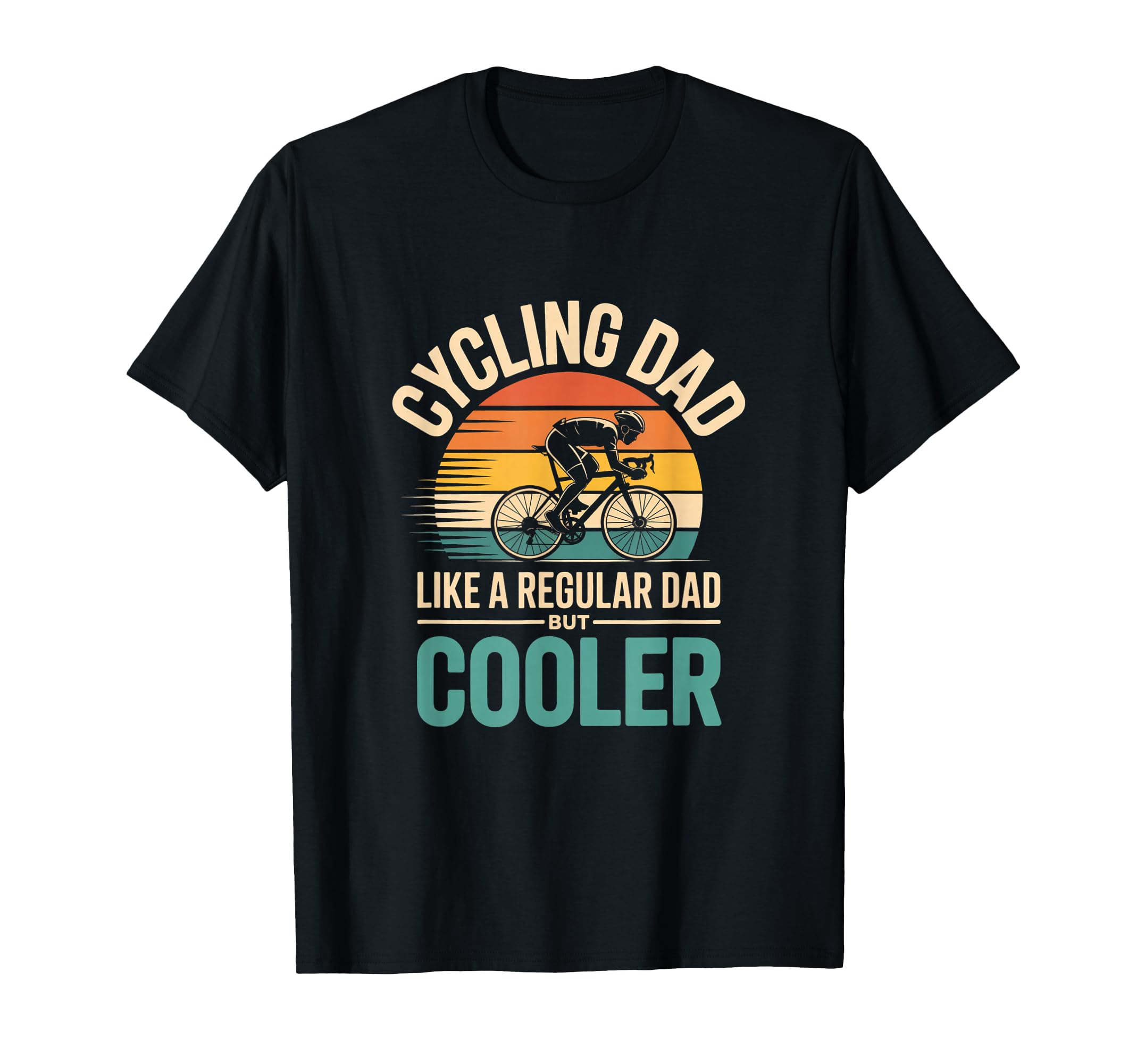 Cycling Dad Like Regular Dad But Cooler T-Shirt - Minimalist Print Unisex - T-Shirt, Sweatshirt, Hoodie