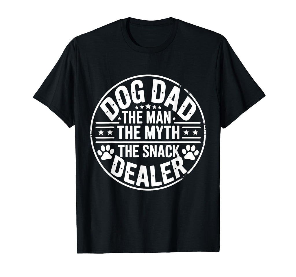 Dog Dad Myth Snack Dealer Funny T-Shirt - Trendy Graphic for Adults - T-Shirt, Sweatshirt, Hoodie