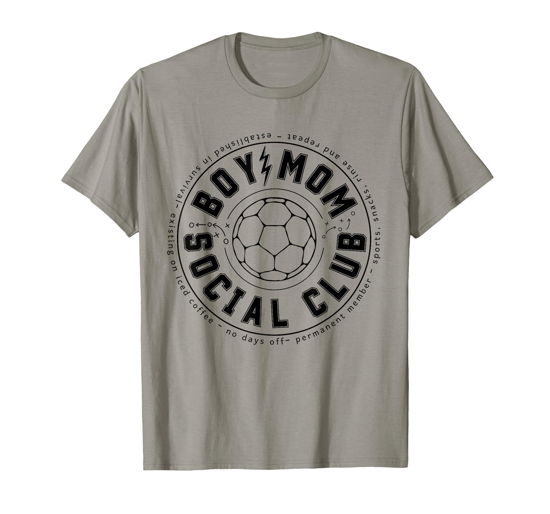 Soccer Mom Social Club Sports Game Day T-Shirt - Unique Graphic Men Women - T-Shirt, Sweatshirt, Hoodie
