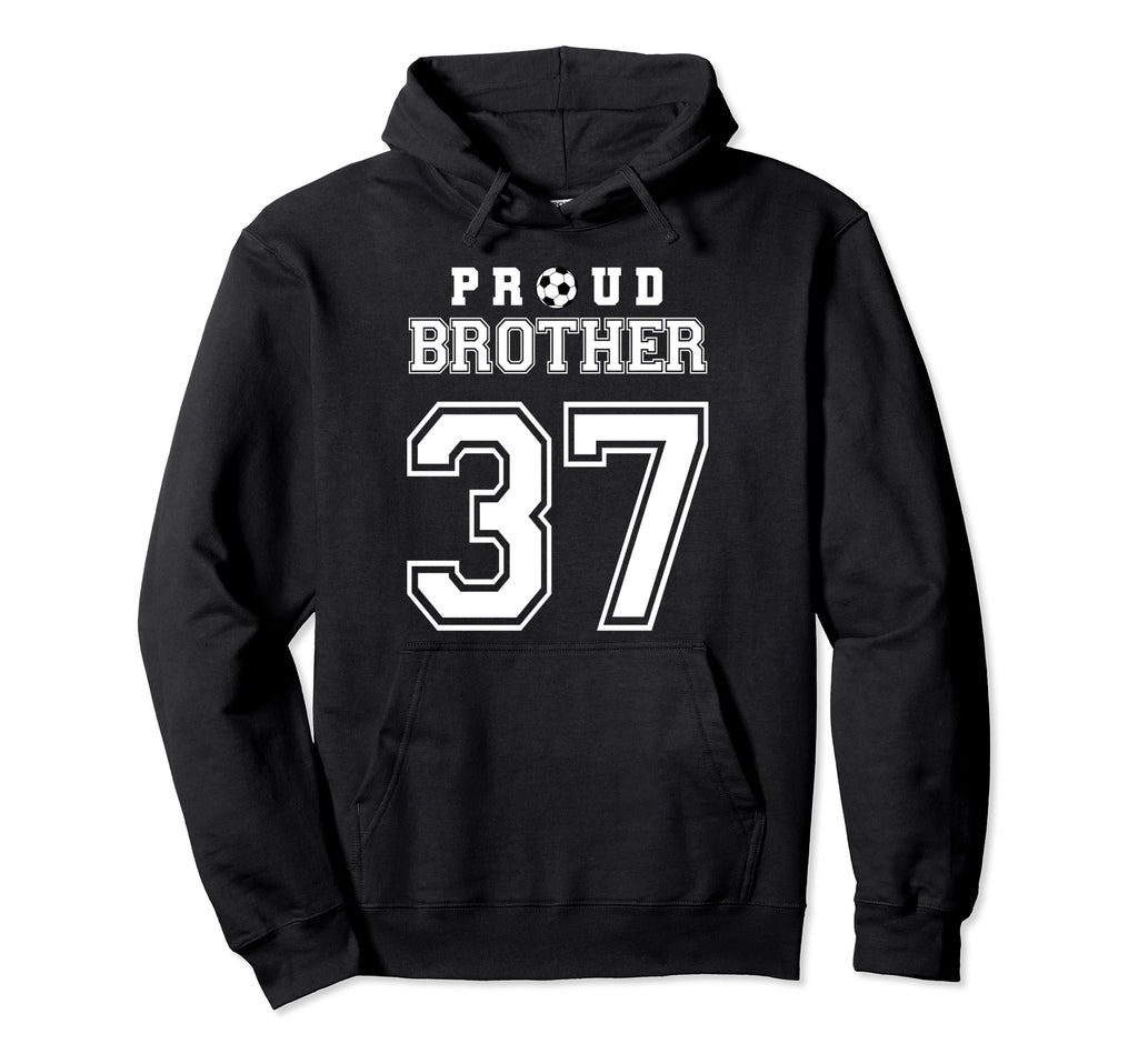 Number 37 Custom Proud Soccer Futbol Hoodie - Fun Novelty Design Unisex - T-Shirt, Sweatshirt, Hoodie
