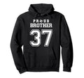 Number 37 Custom Proud Soccer Futbol Hoodie - Fun Novelty Design Unisex - T-Shirt, Sweatshirt, Hoodie