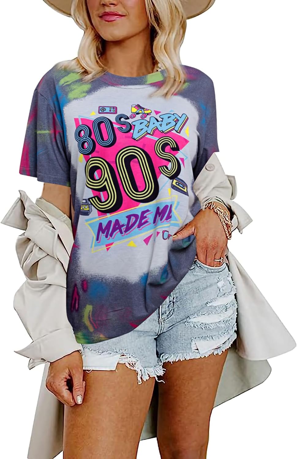 80s Baby 90s Made Me Womens Outfit Tops Casual 1990s - Adult & Kids T-Shirts, Sweatshirts & Hoodies apparel design preview 1