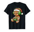 Gamer Gingerbread Santa Hat Gaming T-Shirt - Custom Art Print Unisex - T-Shirt, Sweatshirt, Hoodie