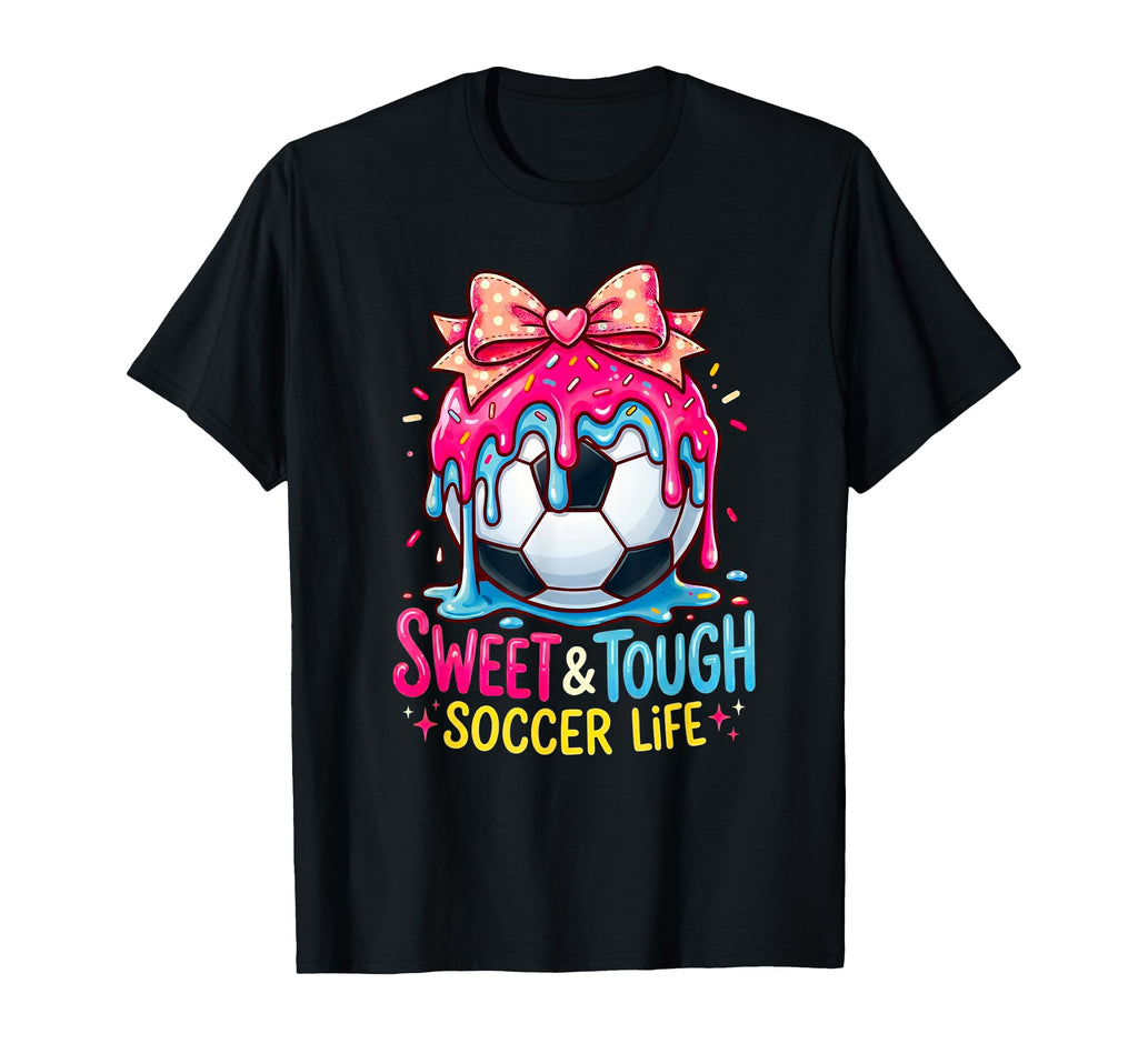 Drip Soccer Coquette Bow Soccer T-Shirt - Minimalist Print Unisex - T-Shirt, Sweatshirt, Hoodie