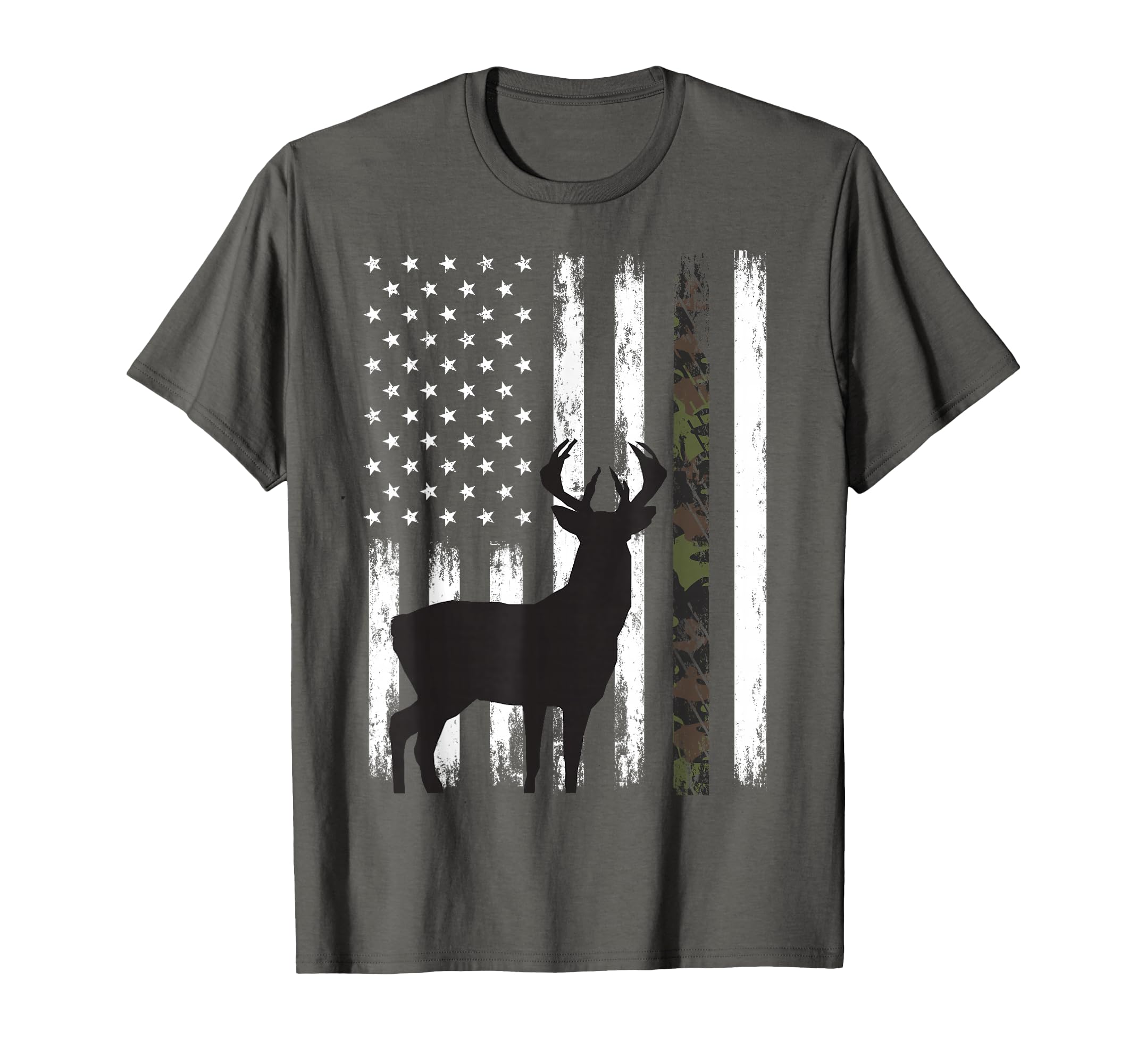 Whitetail Deer Hunting Hunter Buck Camo T-Shirt - Graphic Print for Adults - T-Shirt, Sweatshirt, Hoodie