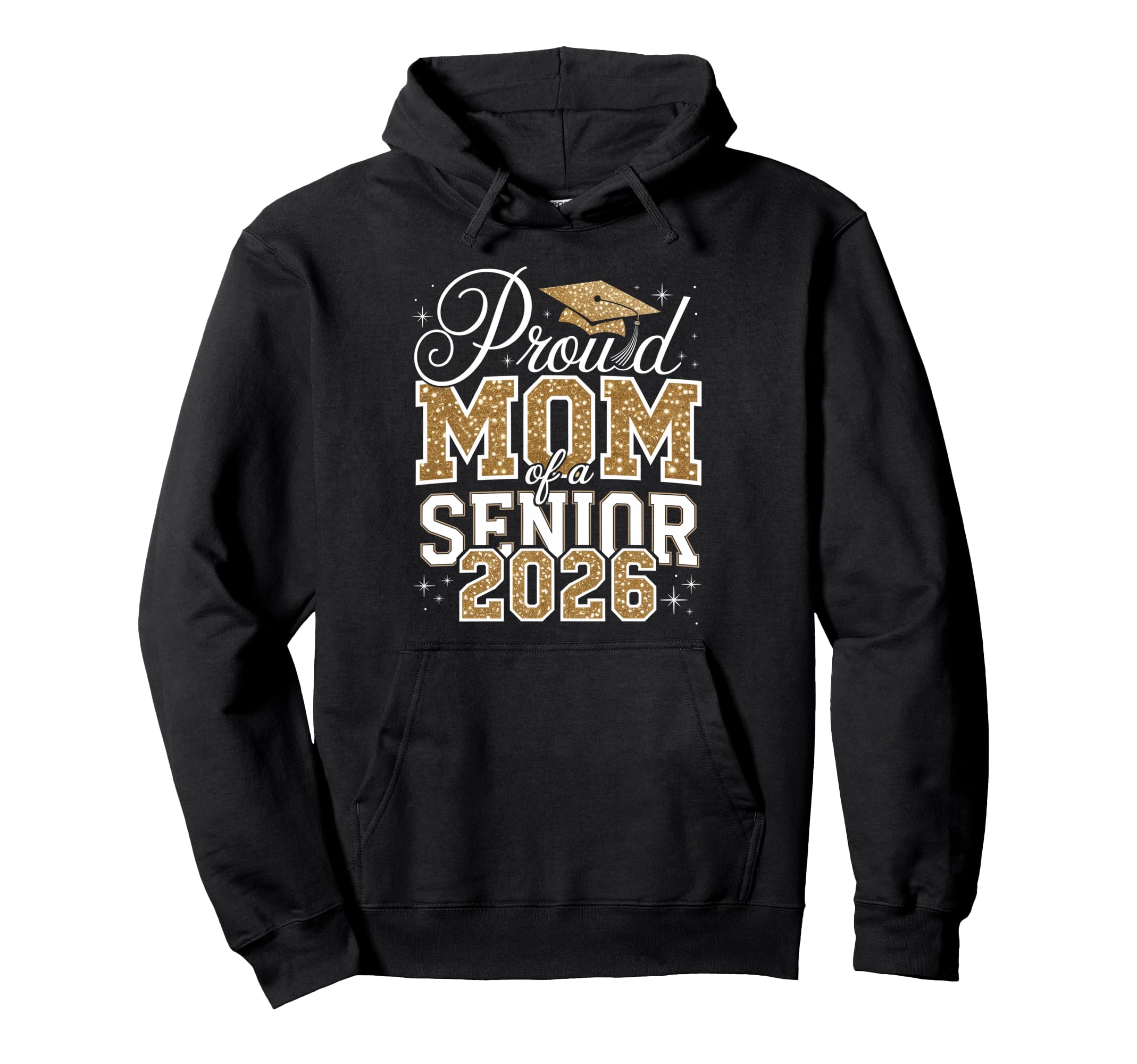 Proud Mom Senior 2026 Graduate Graduation Hoodie - Minimalist Print Unisex - T-Shirt, Sweatshirt, Hoodie