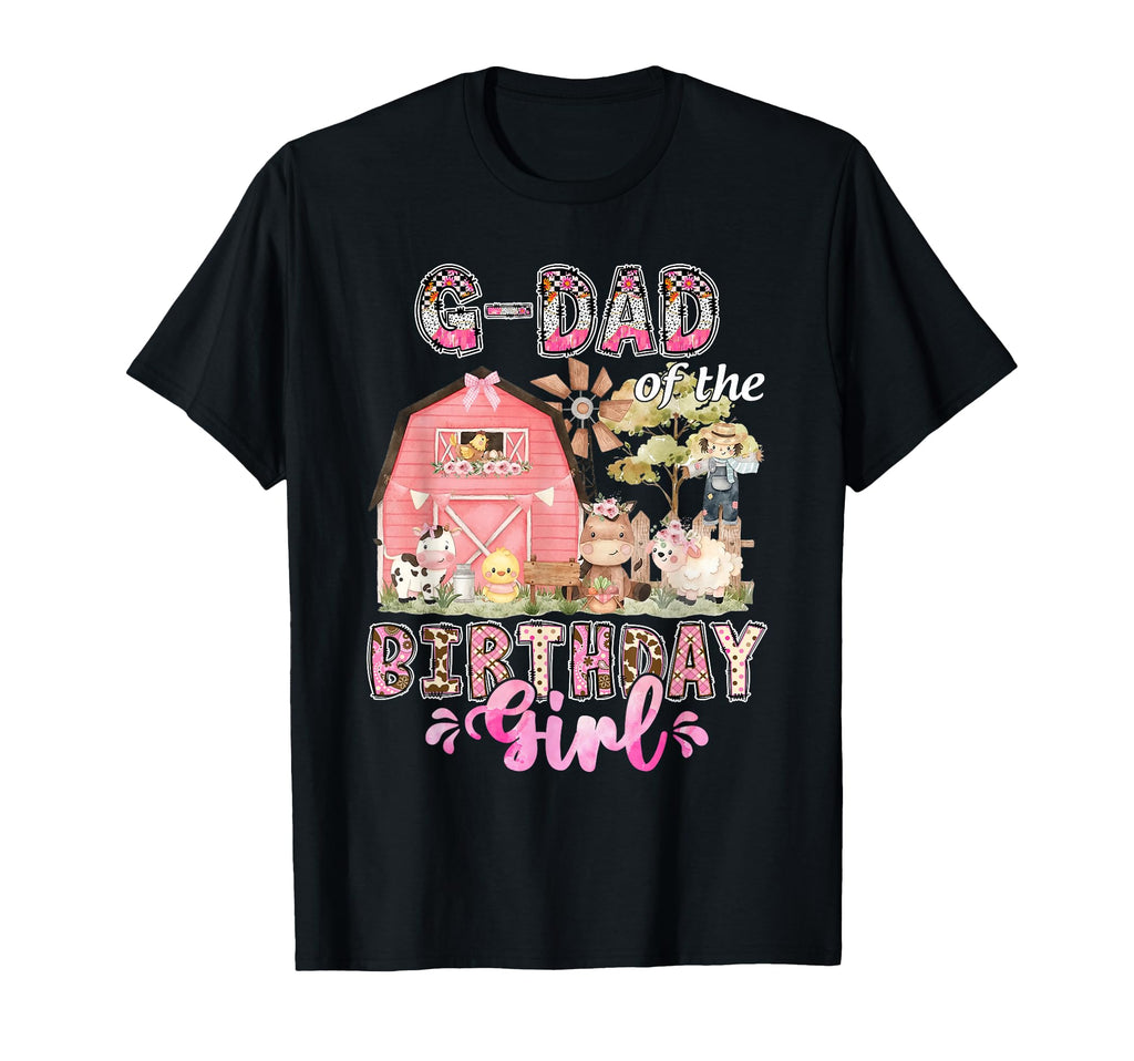 G Dad Birthday 1St Bday Cow Farm T-Shirt - Casual Everyday Wear Men Women - T-Shirt, Sweatshirt, Hoodie
