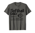Mens Softball Dad Like Baseball T-Shirt - Fun Novelty Design for Adults - T-Shirt, Sweatshirt, Hoodie
