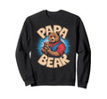 Papa Bear Holding Hands Cubs Sweatshirt - Minimalist Print for Adults - T-Shirt, Sweatshirt, Hoodie