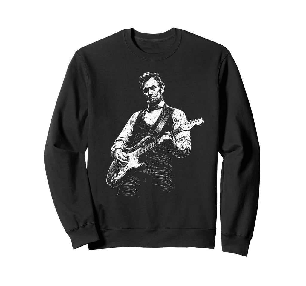 President Abraham Lincoln Abe Sweatshirt - Minimalist Print for Adults - T-Shirt, Sweatshirt, Hoodie