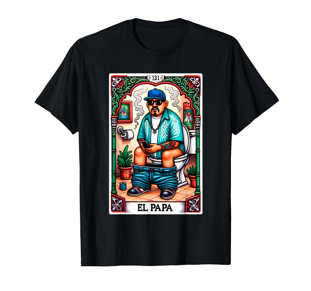 El Papa Latino Tarot Card Spanish T-Shirt - Fun Novelty Design Men Women - T-Shirt, Sweatshirt, Hoodie