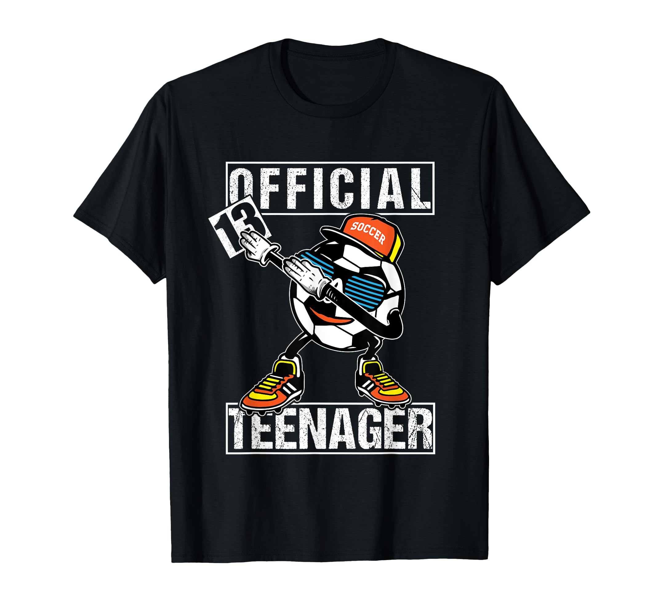 Teenager 13Th Birthday Soccer Player T-Shirt - Aesthetic Graphic for Adults - T-Shirt, Sweatshirt, Hoodie