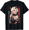 Goth Grunge Girl Waifu Demon Anime Horror Alt - Adult & Kids T-Shirts, Sweatshirts & Hoodies apparel design preview 1