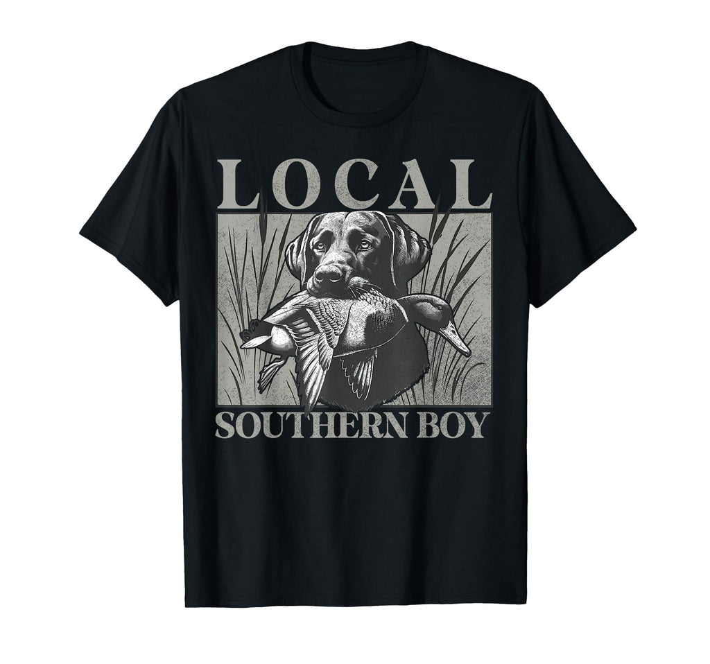 Local Southern Duck Hunting Black Lab T-Shirt - Streetwear Style Men Women - T-Shirt, Sweatshirt, Hoodie