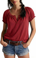 Womens Summer Tops Short Sleeve V Neck 2026 Casual - Adult & Kids T-Shirts, Sweatshirts & Hoodies apparel design preview 1