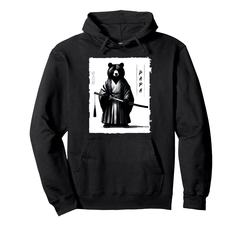 Papa Bear Samurai Ninja Japanese Ukiyo Hoodie - Unique Graphic for Adults - T-Shirt, Sweatshirt, Hoodie