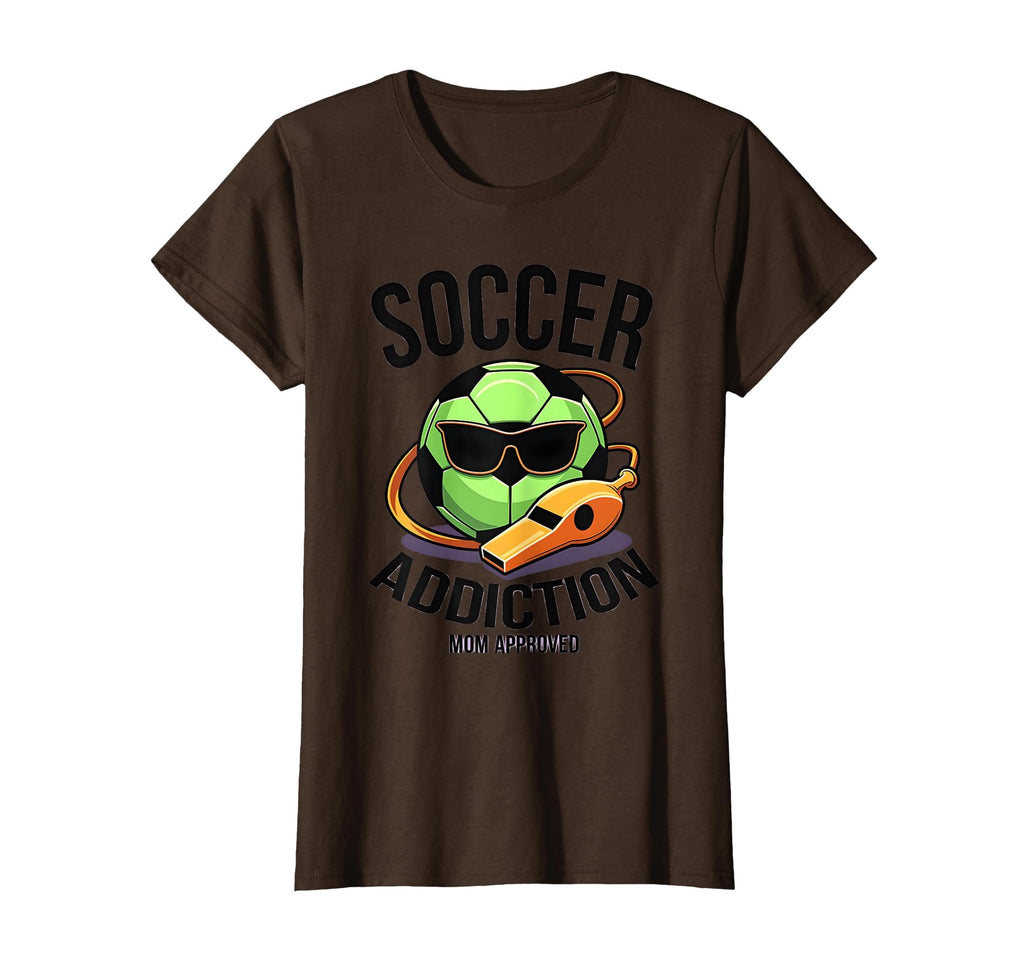 Soccer Addiction Mom Approved T-Shirt - Minimalist Print for Adults - T-Shirt, Sweatshirt, Hoodie