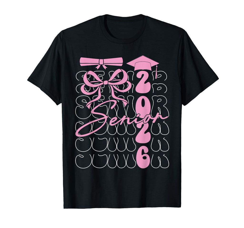 Senior 2026 Coquette Class 2026 T-Shirt - Custom Art Print Unisex - T-Shirt, Sweatshirt, Hoodie