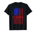 Plumber American Flag Plumbing Gift T-Shirt - Aesthetic Graphic for Adults - T-Shirt, Sweatshirt, Hoodie