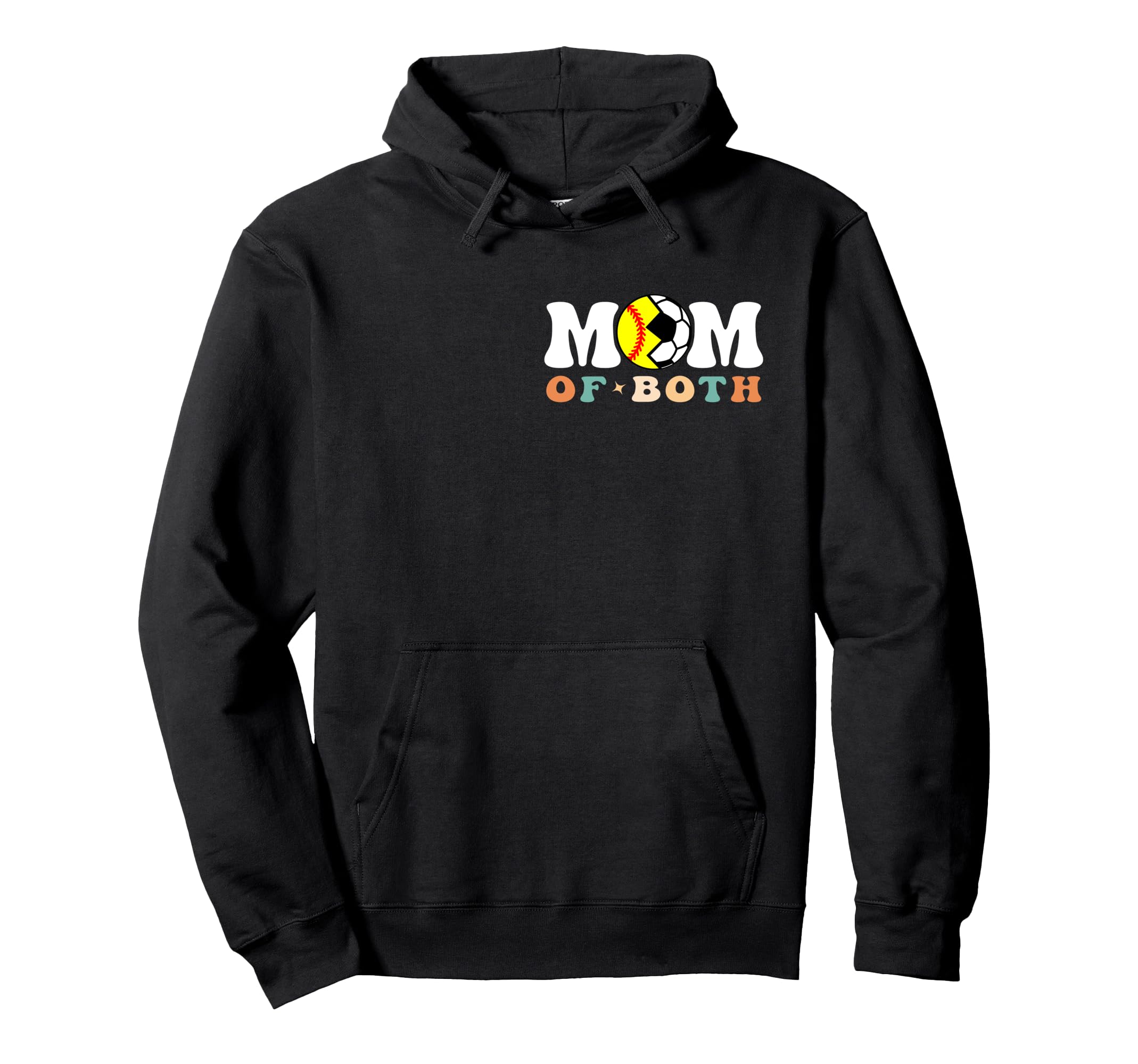 My Mom Both Era Soccer Softball 2 Hoodie - Fun Novelty Design Men Women - T-Shirt, Sweatshirt, Hoodie
