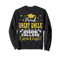 Proud Great Uncle 2026 College Sweatshirt - Aesthetic Graphic for Adults - T-Shirt, Sweatshirt, Hoodie