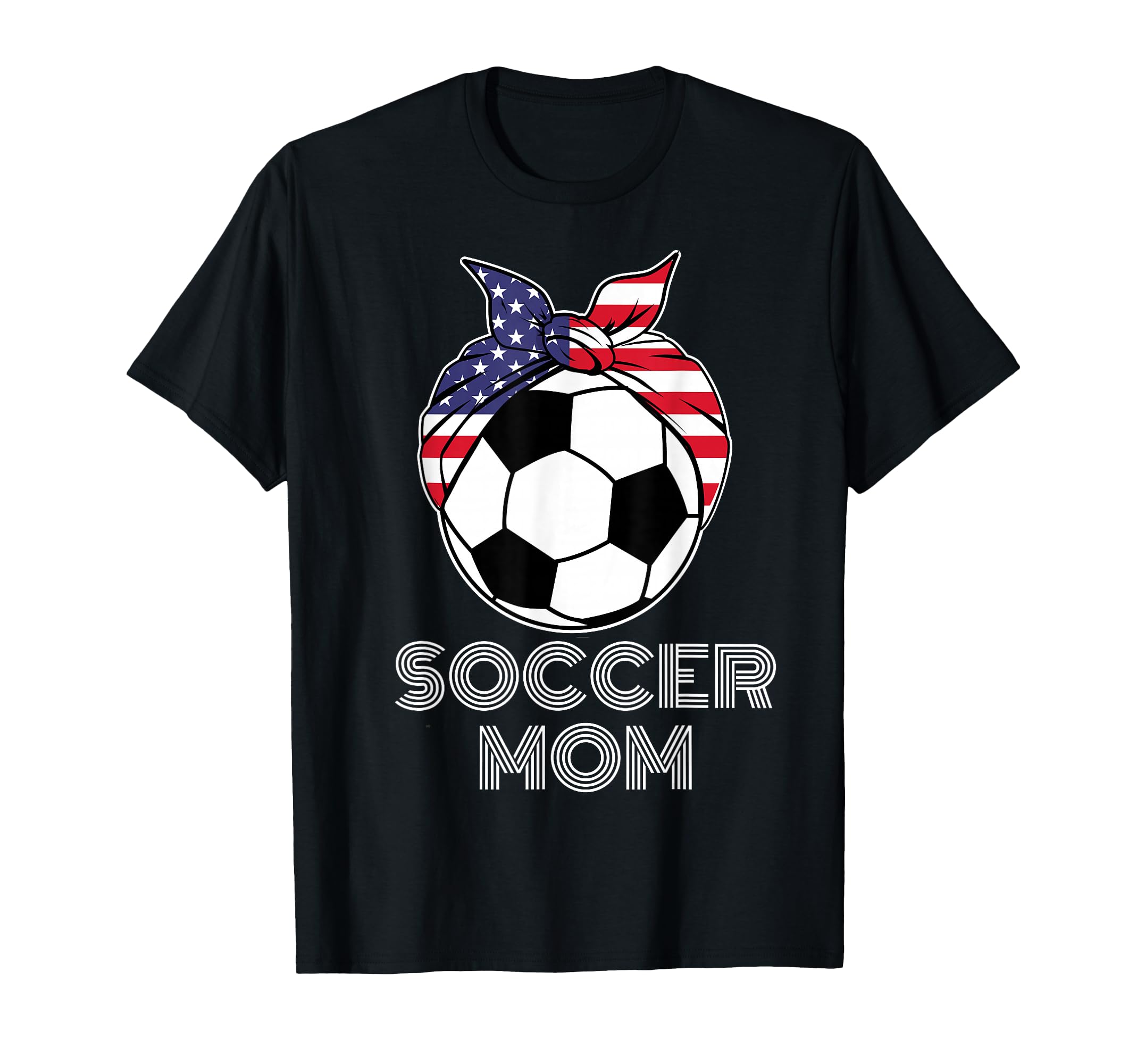 Womens Soccer Players Flag Bandana T-Shirt - Custom Art Print Men Women - T-Shirt, Sweatshirt, Hoodie