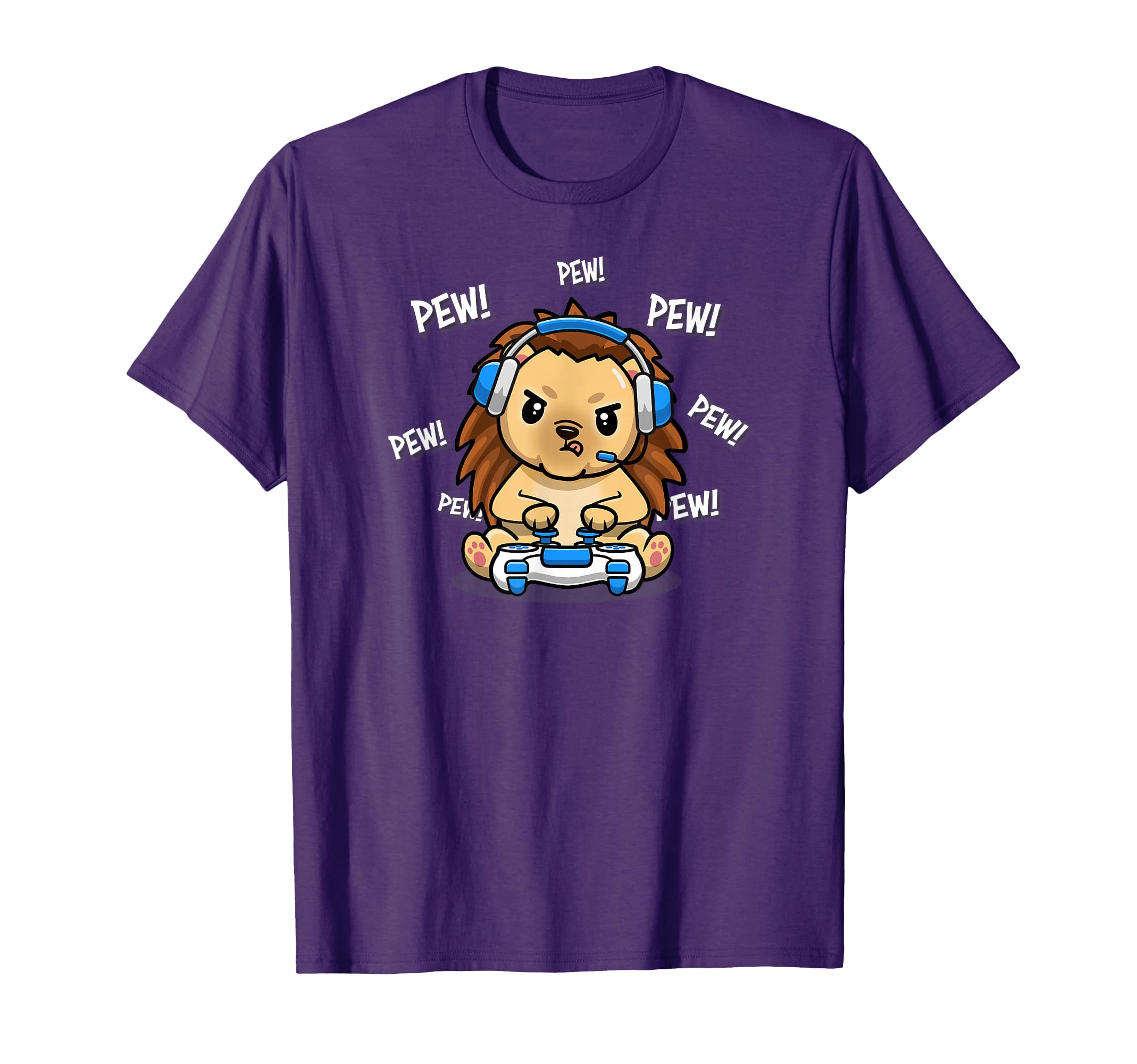 Kawaii Cartoon Video Gamer Playing T-Shirt - Graphic Print for Adults - T-Shirt, Sweatshirt, Hoodie