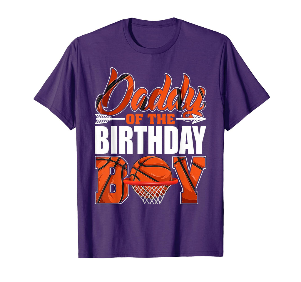 Daddy Birthday Basketball Matching Family T-Shirt - Graphic Print Unisex - T-Shirt, Sweatshirt, Hoodie