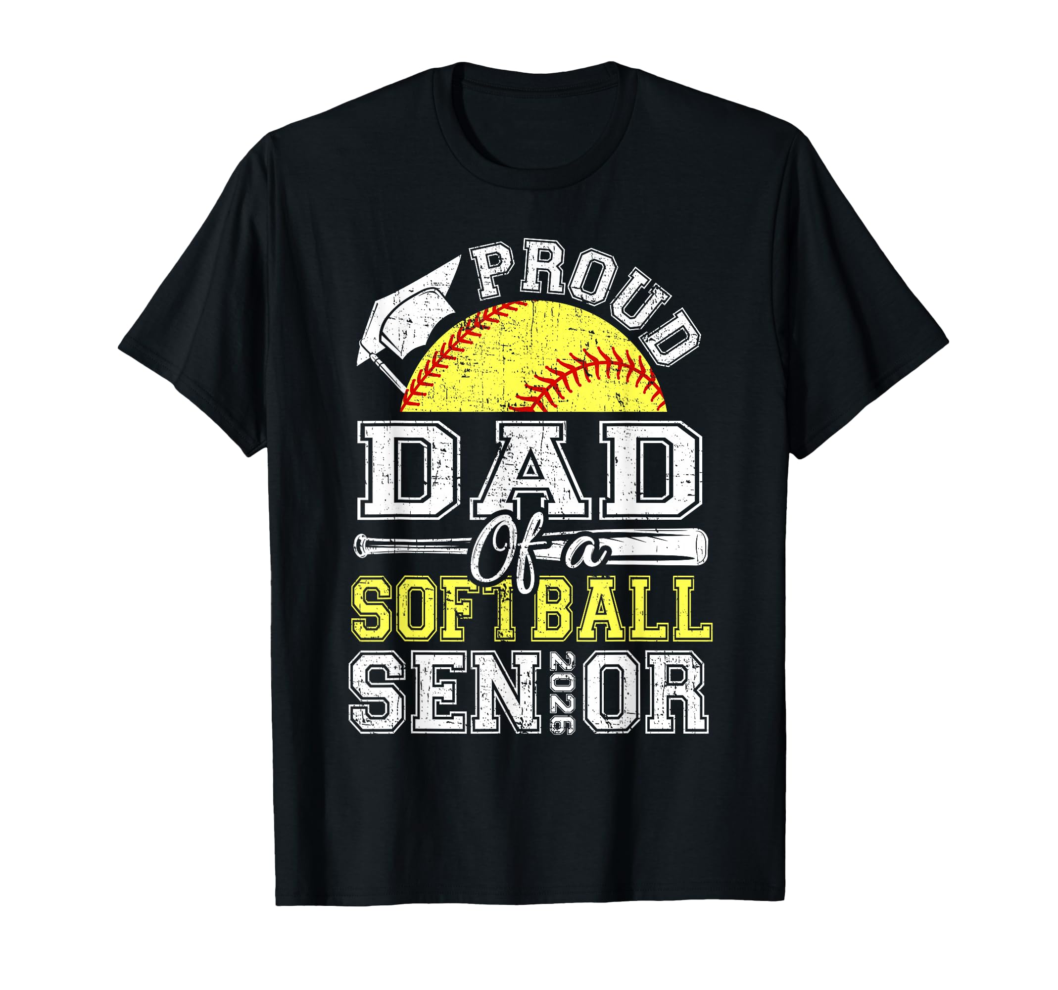 Proud Dad 2026 Senior Softball T-Shirt - Casual Everyday Wear for Adults - T-Shirt, Sweatshirt, Hoodie